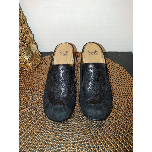 Sofft Camille Leather Mules Size 7.5 - Picture 4 of 6